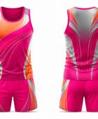 Custom Track & Field Uniform – Pink Team Set, Wholesale, Low MOQ, Bulk Sportswear