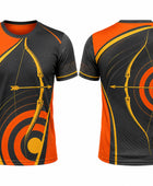 Black & Orange Archery Jersey – Wholesale Team Jersey, Low MOQ, Bulk Performance Sportswear