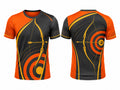 Black & Orange Archery Jersey – Wholesale Team Jersey, Low MOQ, Bulk Performance Sportswear