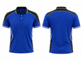 Custom Badminton Jersey – Blue Polo Team Shirt, Wholesale, Low MOQ, Bulk Sportswear