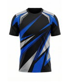 Custom Combat Gym Training Shirt – Black Blue Fight Team Shirt for Wholesale Buyers