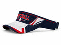 Custom Navy Red Softball Visor Cap – Wholesale Team Sun Visor for Clubs