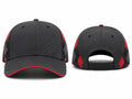 Custom Golf Cap | Wholesale Team Sports Cap | Charcoal Red | Apparels Bridge