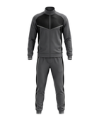 Custom Combat Fight Team Tracksuit – Charcoal Grey MMA Boxing Teamwear for Wholesale Buyers