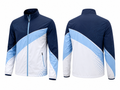 Custom Golf Rain Jacket | Wholesale Golf Club Windbreaker Jacket | Navy Light Blue White | Apparels Bridge