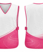 Custom Golf Caddie Bib | Wholesale Golf Tournament Caddie Vest | White Pink Hot Pink | Apparels Bridge