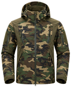 Hunting Camo Hooded Jacket – Green Woodland Camouflage | B2B Low MOQ