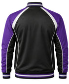 Custom Black Purple Softball Dugout Jacket – Wholesale Team Warm-Up Jacket