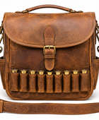 Hunting Cartridge Leather Satchel Bag – Tan Brown | B2B Low MOQ