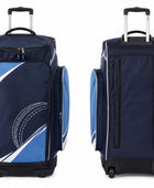 Custom Navy Blue Cricket Kit Bag – Trolley Style Wholesale Gear Bag