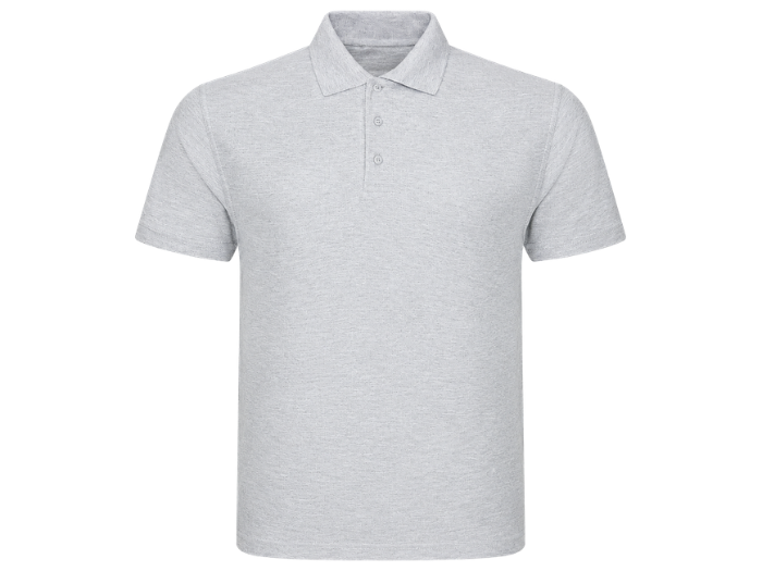 Polo Shirt B2B Low MOQ Short Sleeve Uniform Top Grey Workwear front design preview