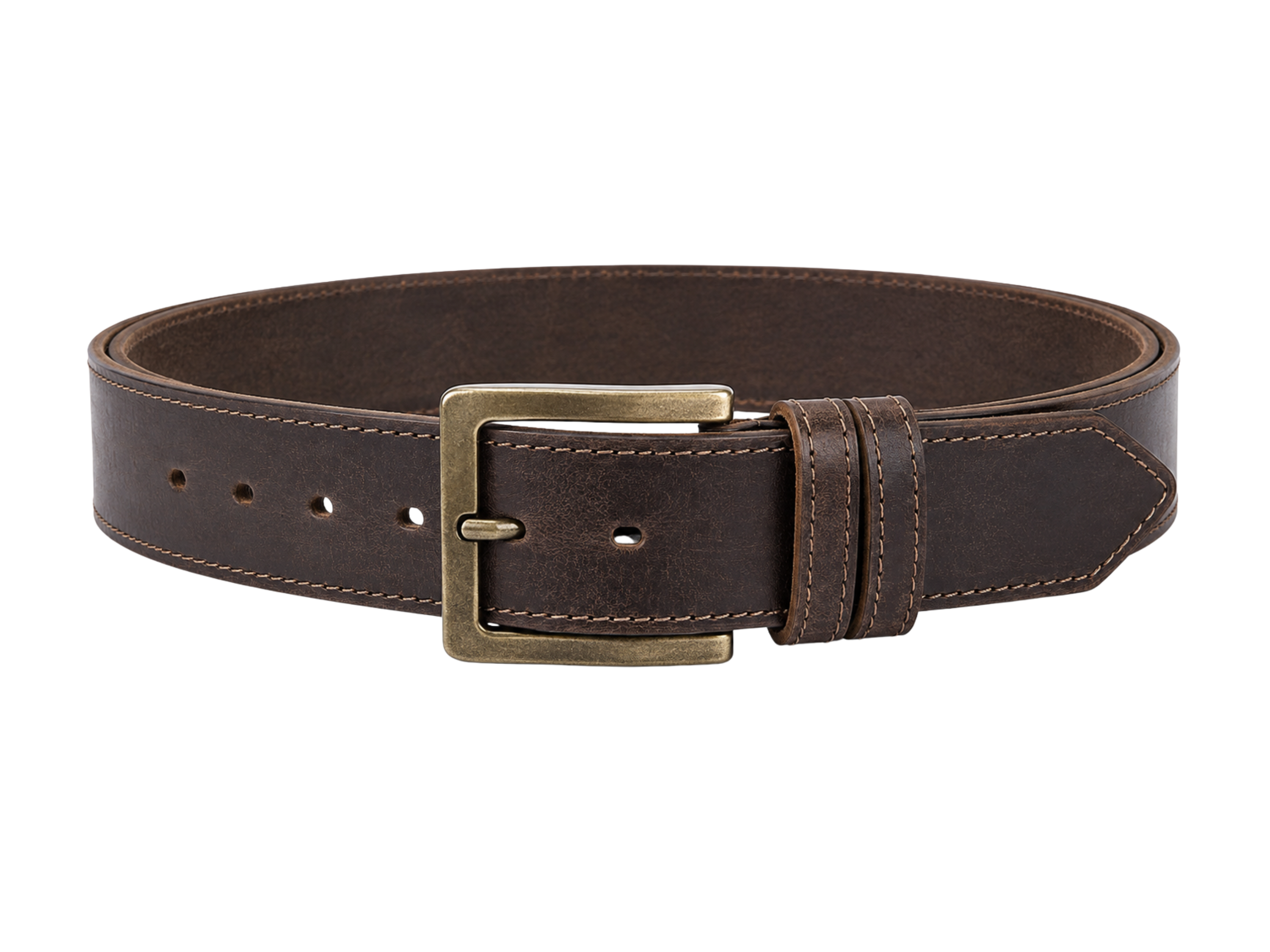 Hunting Leather Belt – Dark Brown | B2B Low MOQ