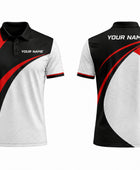 Custom Golf Polo Shirt | Wholesale Golf Club Polo | White Black Red | Apparels Bridge