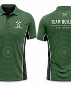 Sublimated Axe Throwing Polo Jersey – Green Custom Team Shirt