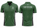 Sublimated Axe Throwing Polo Jersey – Green Custom Team Shirt
