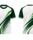 Custom Green & White Dart Jersey – Team Uniform Bulk, Low MOQ, Personalized Name & Number