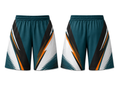 Custom Teal & Black Dart Shorts – Team Uniform Bulk, Low MOQ, Personalized Name & Number