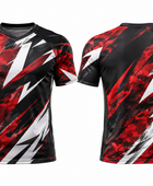 Custom Red & Black Combat Jersey – Team Uniform Bulk Orders, Low MOQ, Personalized Name & Number