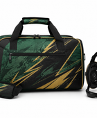 Custom Wrestling Team Bag and Headgear Bag Set | Wholesale Wrestling Gear Bundle | Forest Green Black Gold | Apparels Bridge