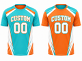 Custom Teal Orange Flag Football Reversible Jersey – Wholesale Team Jersey