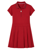 School Tennis Dress Red Pleated | B2B Low MOQ Wholesale Manufacturer