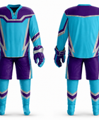 Light Blue Custom Hockey Uniform – Wholesale Bulk Team Kit, Low MOQ, B2B Performance Apparel