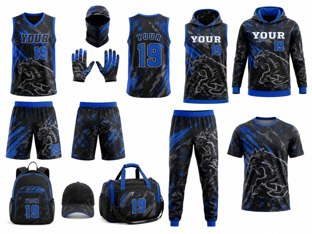 Custom Flag Football Teamwear Package – Wholesale Uniforms & Accessories front design preview