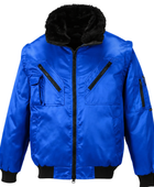 Custom Blue Pilot Jacket Wholesale Workwear Jacket Supplier for B2B Buyers