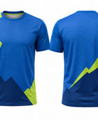Custom Blue Lime Climbing Staff Shirt – Wholesale Gym Uniform