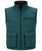 Custom Softshell Sleeveless Teal Green Hunting Jacket B2B