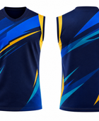 Custom Navy Football Practice Jersey – Sleeveless Soccer Training Vest