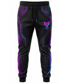 Custom Esports Jogger Pants | Wholesale Gaming Team Joggers | Black Purple Blue | Apparels Bridge