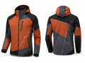 Climbing Softshell Jacket – Custom Orange Black Full-Zip Teamwear
