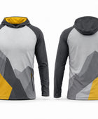 Custom Grey Yellow Climbing Gym Pullover Hoodie – Wholesale Teamwear