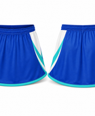 Custom Royal Blue Teal Women’s Lacrosse Kilt – Wholesale Team Skirt
