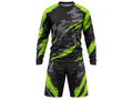 Custom MTB Jersey and Shorts Set | Wholesale Mountain Bike Team Kit | Black Lime Green Grey | Apparels Bridge