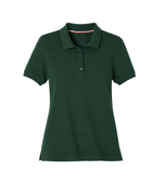 School Short Sleeve Fitted Stretch Piqué Polo Forest Green | B2B Low MOQ Wholesale