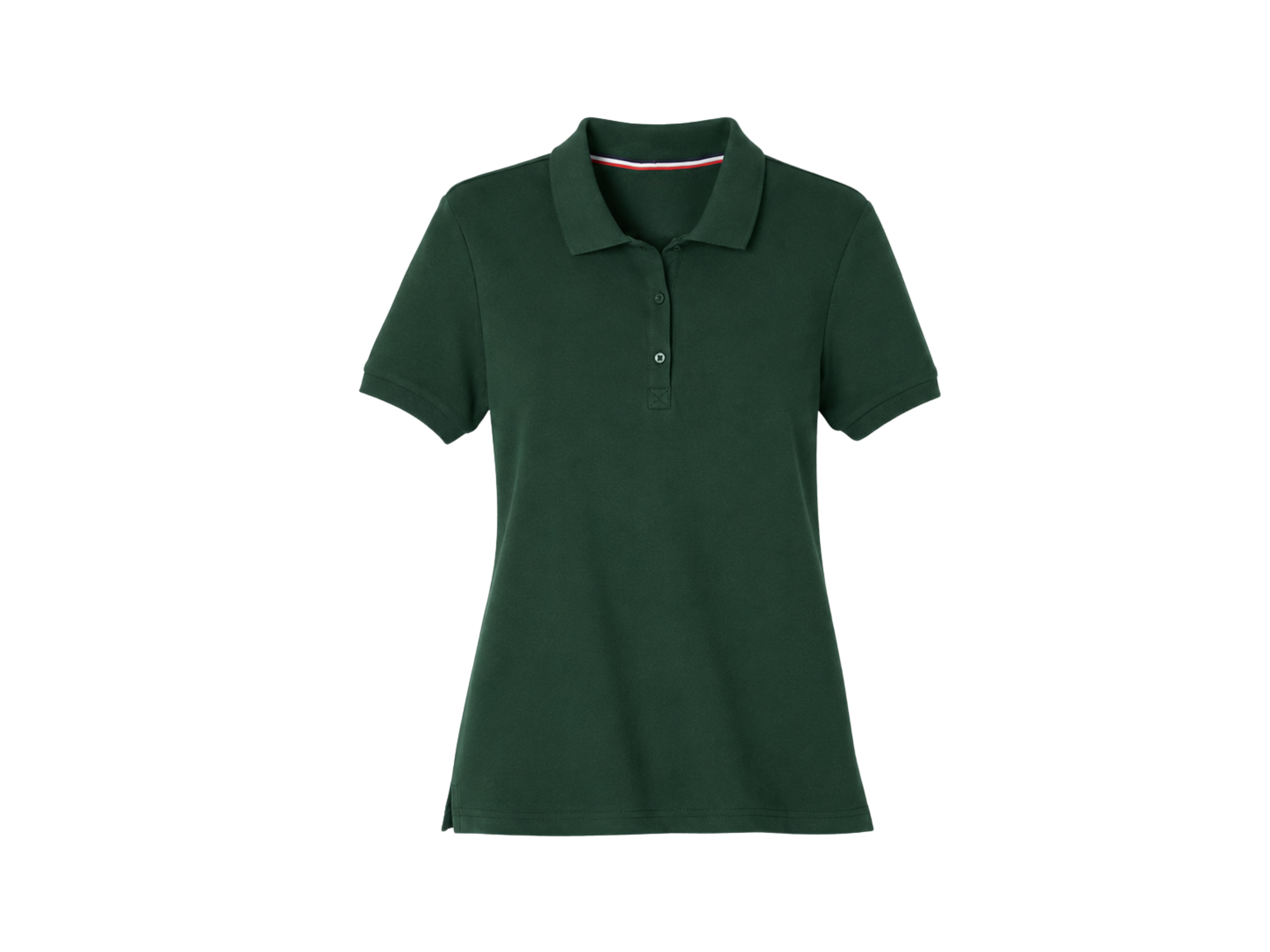 School Short Sleeve Fitted Stretch Piqué Polo Forest Green | B2B Low MOQ Wholesale