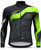 Custom Cycling Jacket | Wholesale Cycling Team Jacket | Black Lime Green | Apparels Bridge