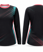 Custom Black Long-Sleeve Lacrosse Shooter Shirt – Wholesale Team Top