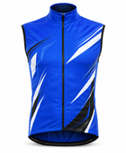 Custom Cycling Gilet Vest | Wholesale Cycling Team Vest | Blue Black White | Apparels Bridge