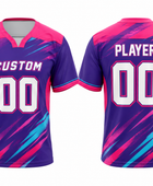 Custom Lacrosse Practice Jersey – Navy Pink Abstract Wholesale Team Shirt