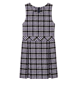 School Plaid Box Pleat Jumper Black White | B2B Low MOQ Wholesale
