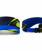 Custom Pickleball Visor | Wholesale Pickleball Team Visor | Royal Blue Black Lime Green | Apparels Bridge