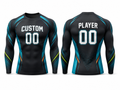 Custom Black Soccer Compression Shirt | Wholesale Long Sleeve Team Base Layer