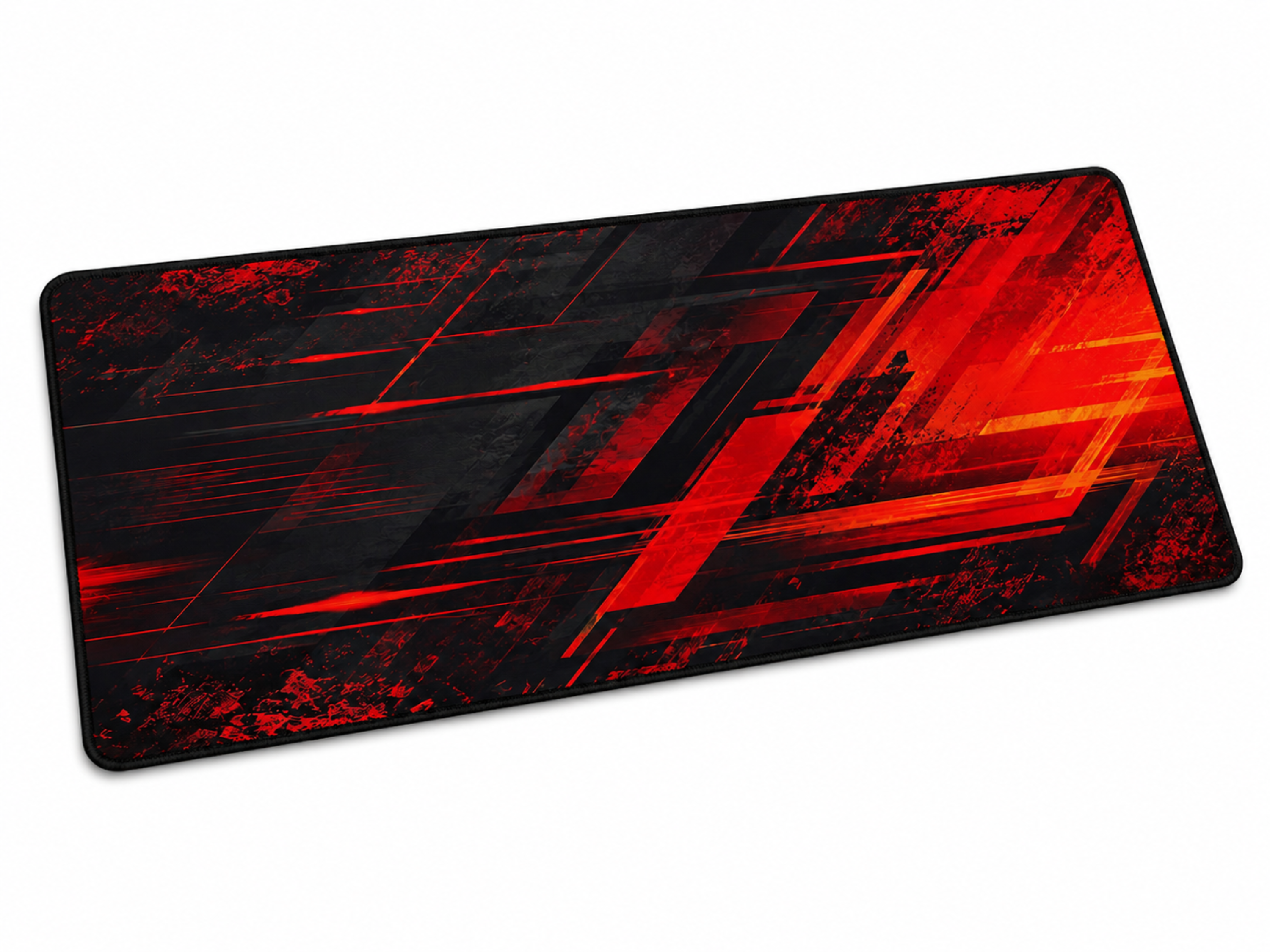 Custom Esports Mouse Pad | Wholesale Gaming Desk Mat | Black Red | Apparels Bridge