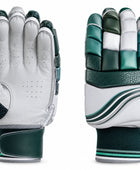 Custom White Green Cricket Batting Gloves – Wholesale Club Cricket Gear