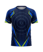 Blue & Lime Axe Throwing Jersey – Bulk Team Jersey, Low MOQ, Wholesale Performance Sportswear