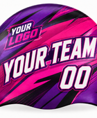 Custom Swim Cap – Purple Pink Wholesale Swim Team Cap