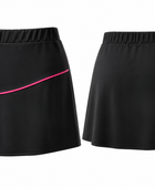 Custom Black Pink Women’s Badminton Skort – Wholesale Teamwear